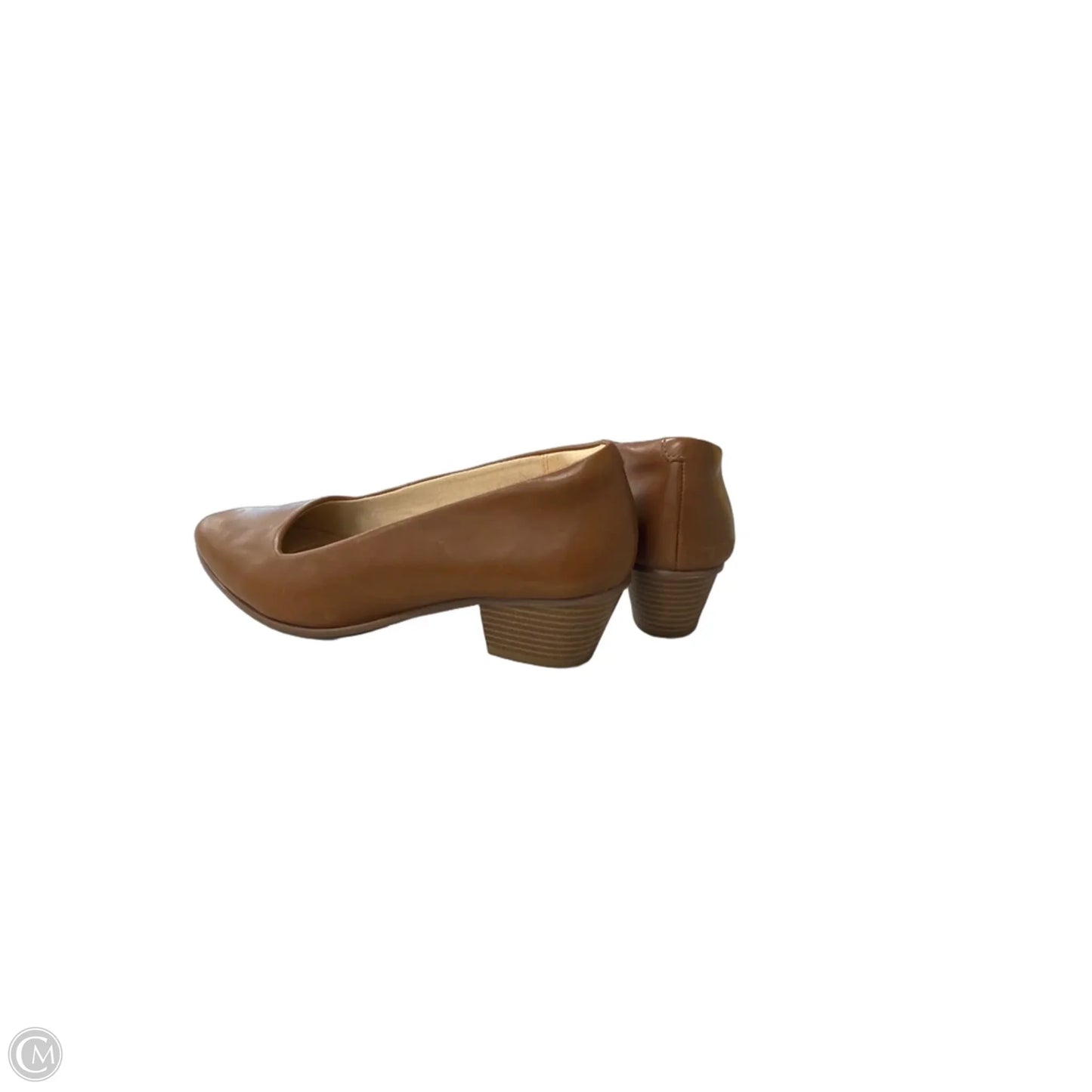 Shoes Heels Block By Clarks In Brown, Size: 8.5
