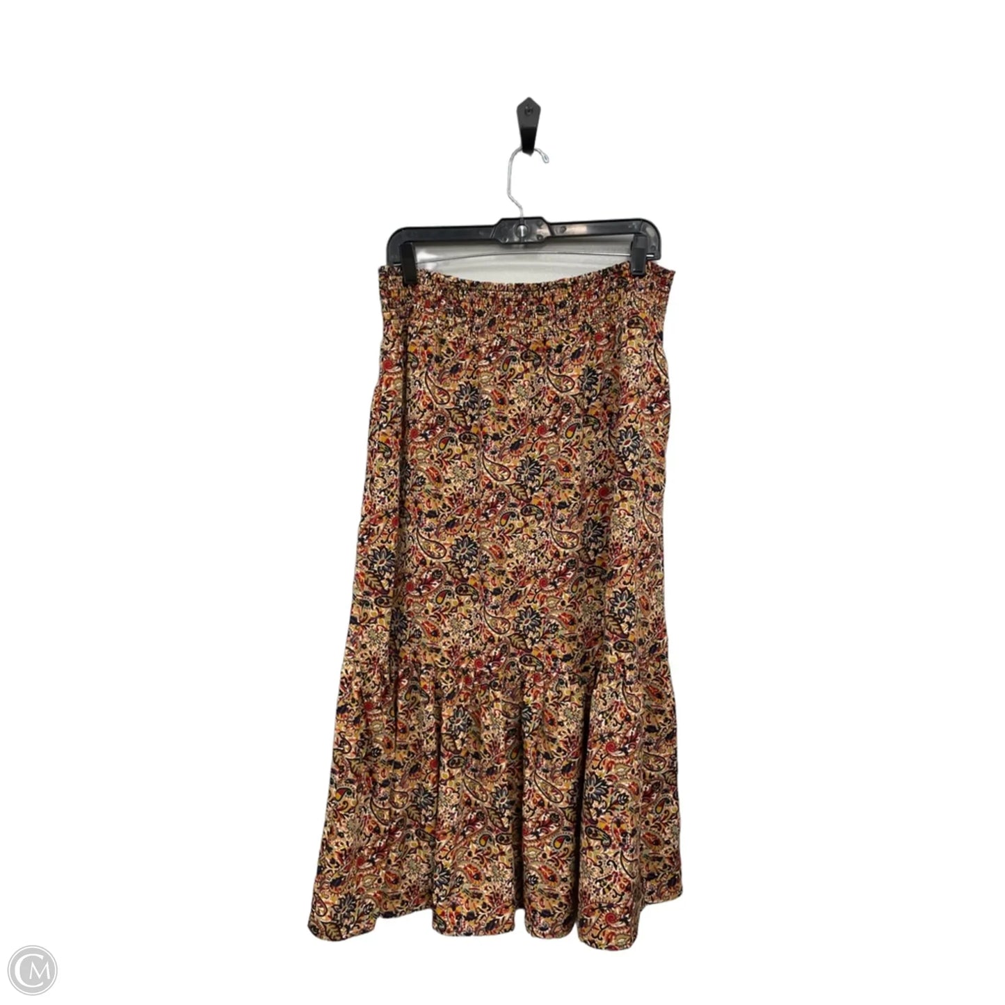 Skirt Maxi By Evereve In Brown & Orange, Size: Xl