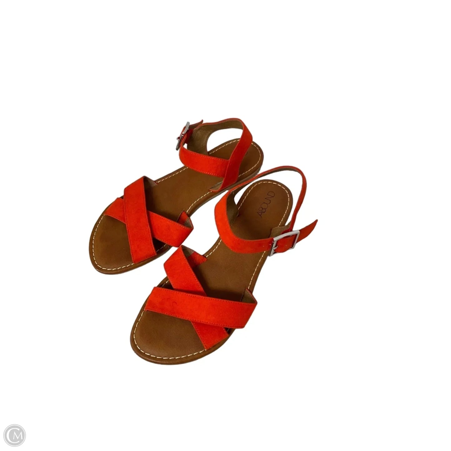 Sandals Flats By Abound In Orange, Size: 6.5