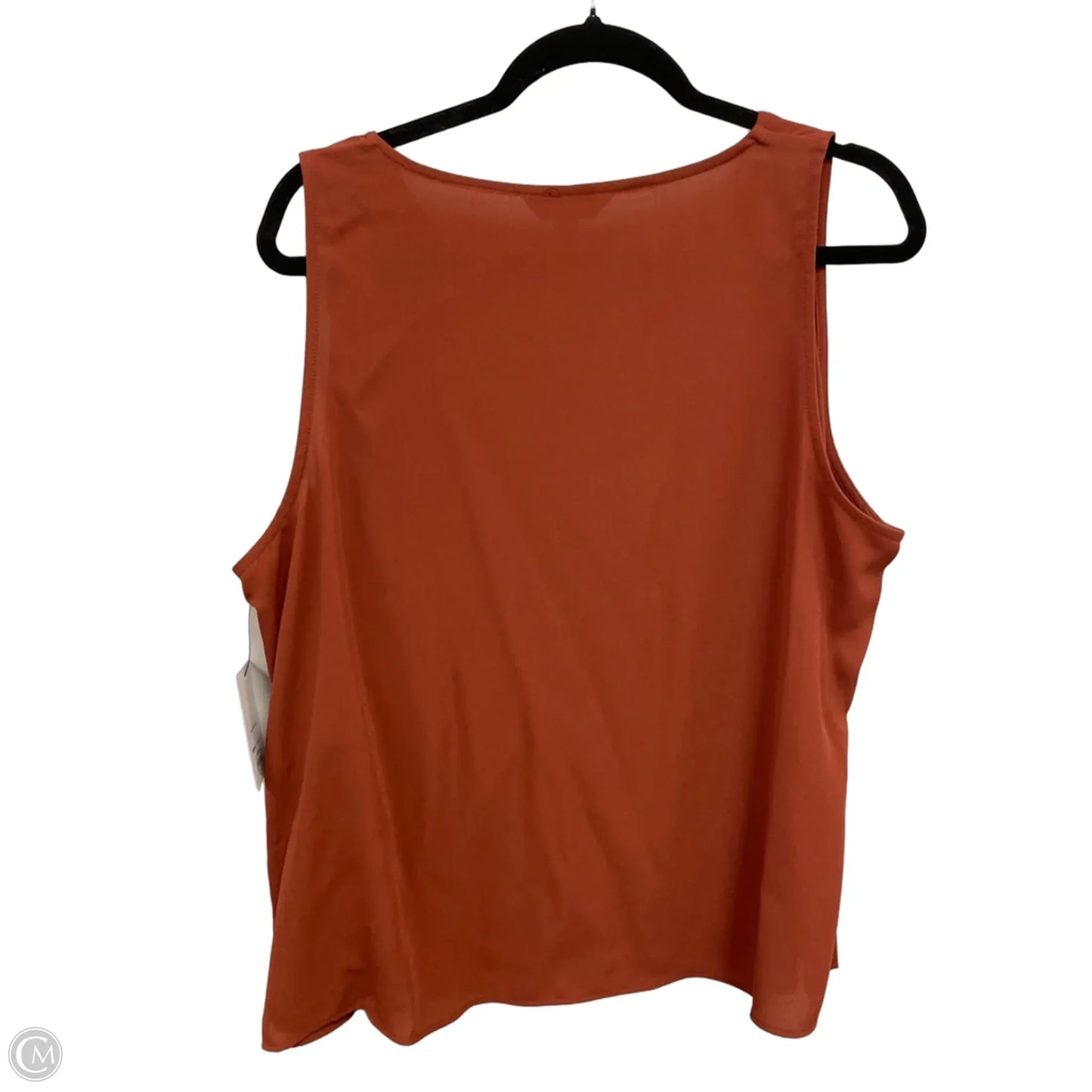 Blouse Sleeveless By Nine West Apparel In Orange, Size: Xlp