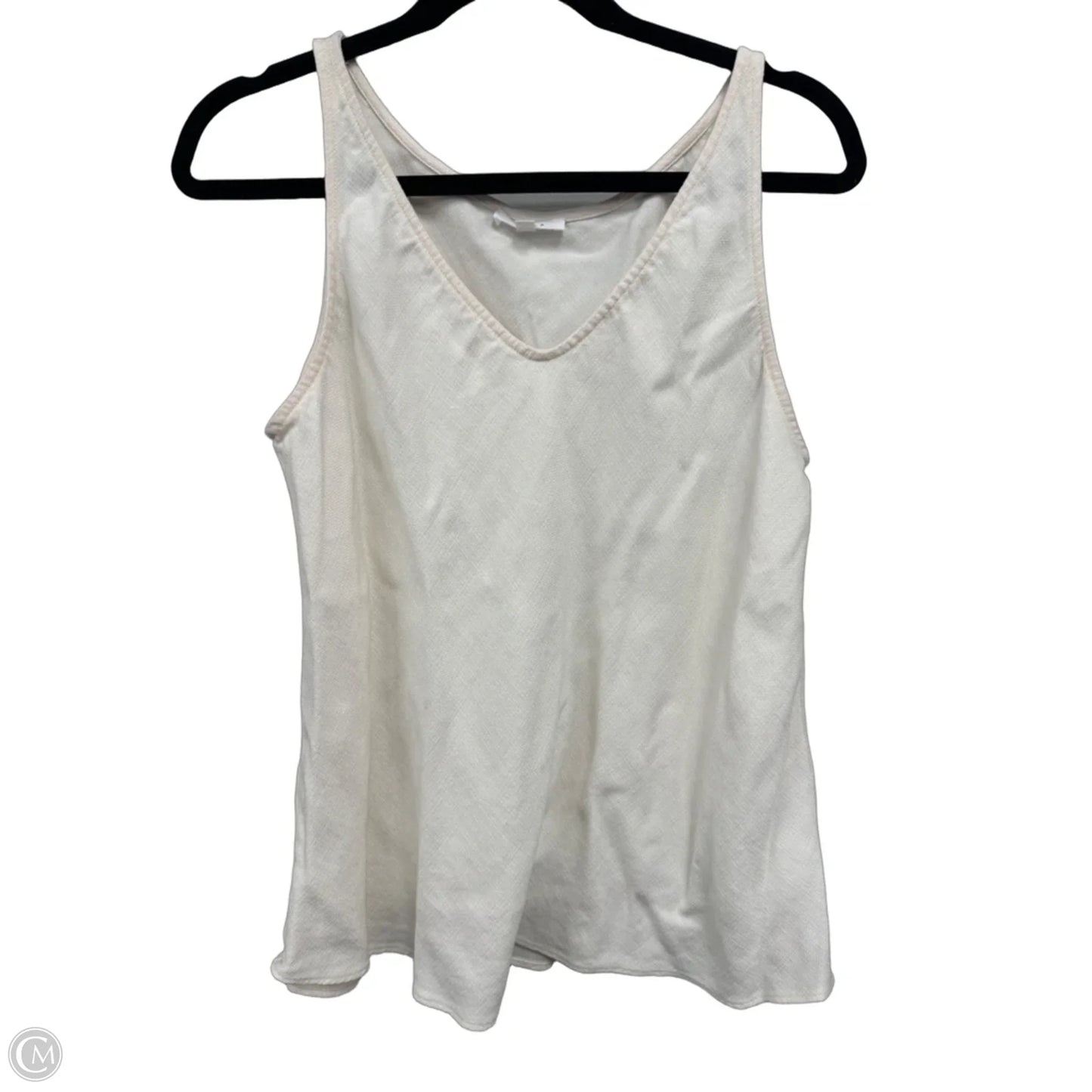 Top Sleeveless By Clothes Mentor In Ivory, Size: L