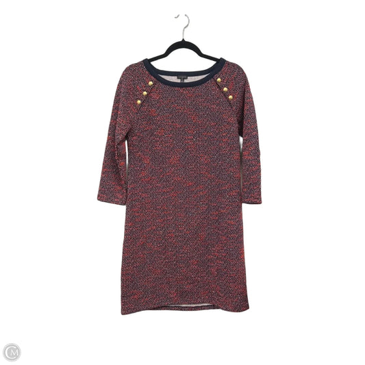 Dress Casual Midi By Talbots In Blue & Red, Size: S