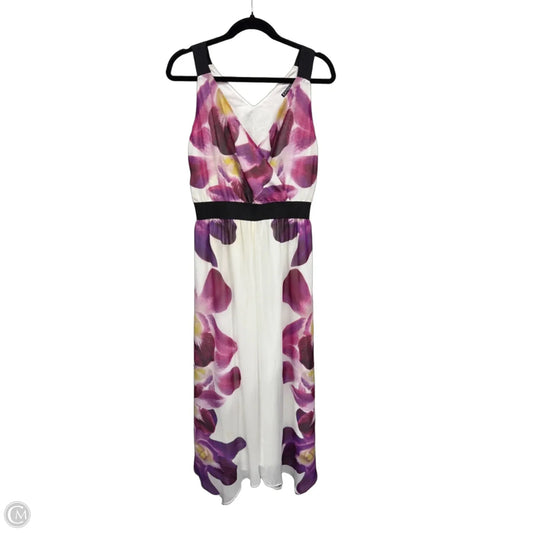 Dress Casual Maxi By Express In Purple & White, Size: M