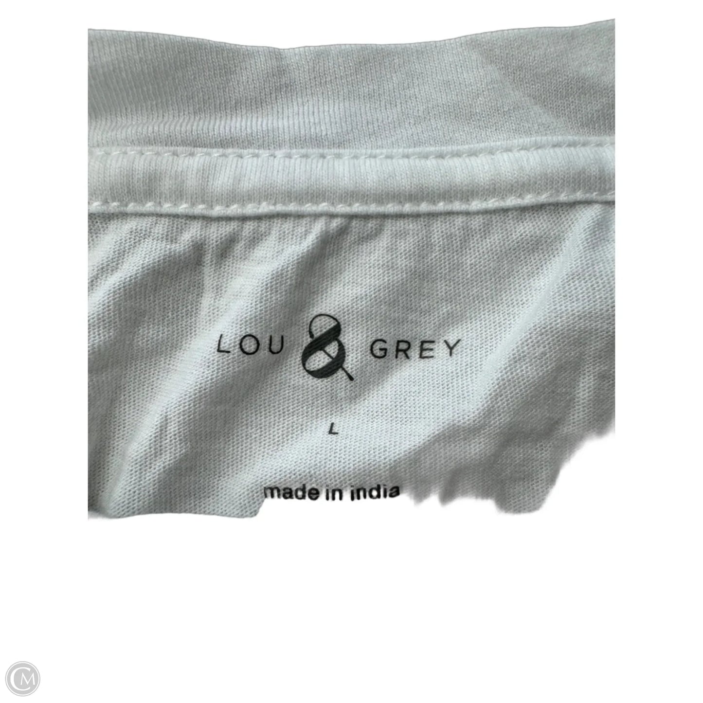 Top Short Sleeve Basic By Lou And Grey In Blue & Red & White, Size: L