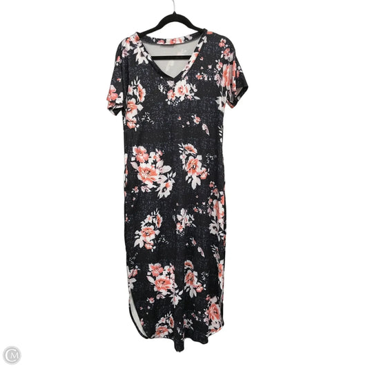 Dress Casual Maxi By Cme In Blue & Pink, Size: M