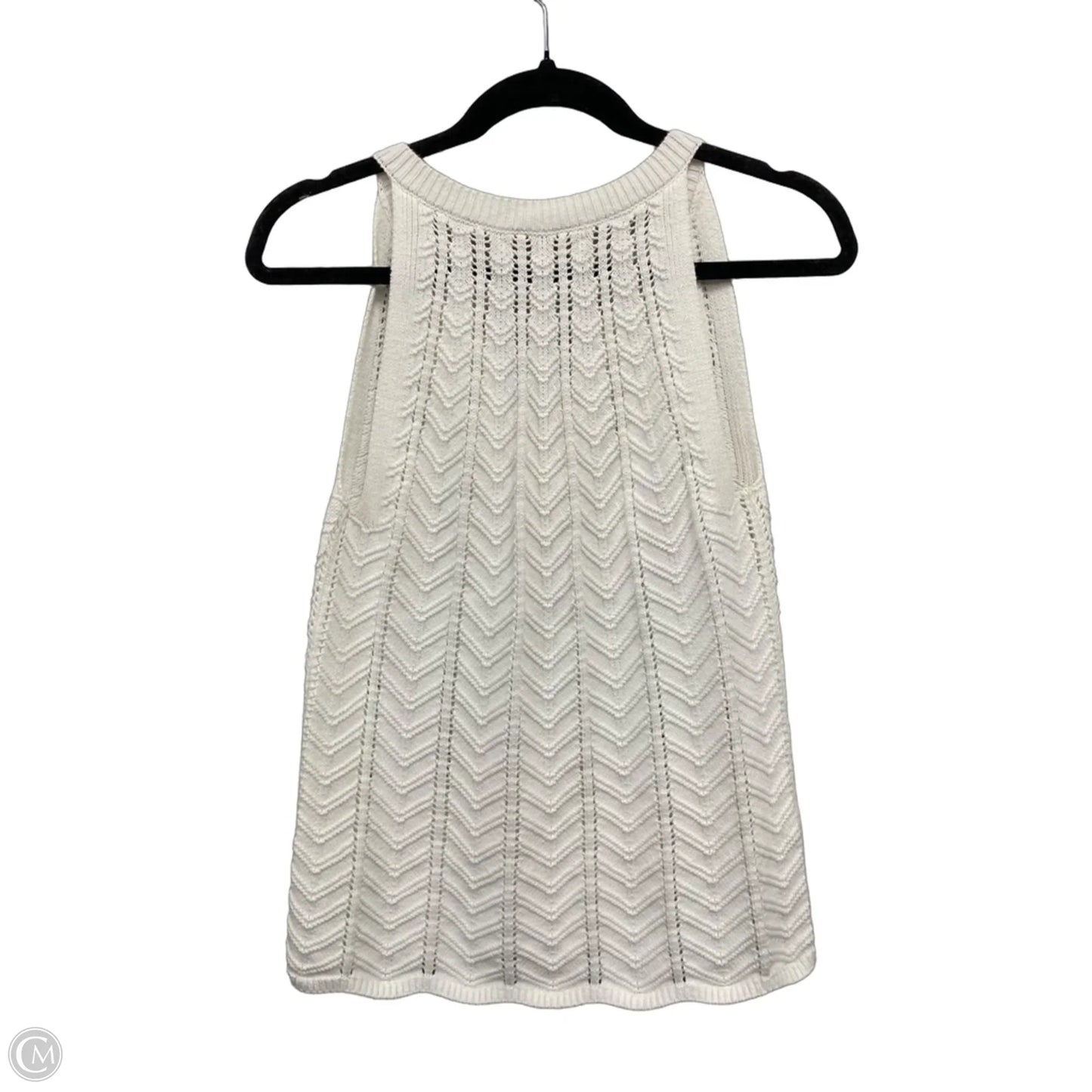 Top Sleeveless By Loft In White, Size: M