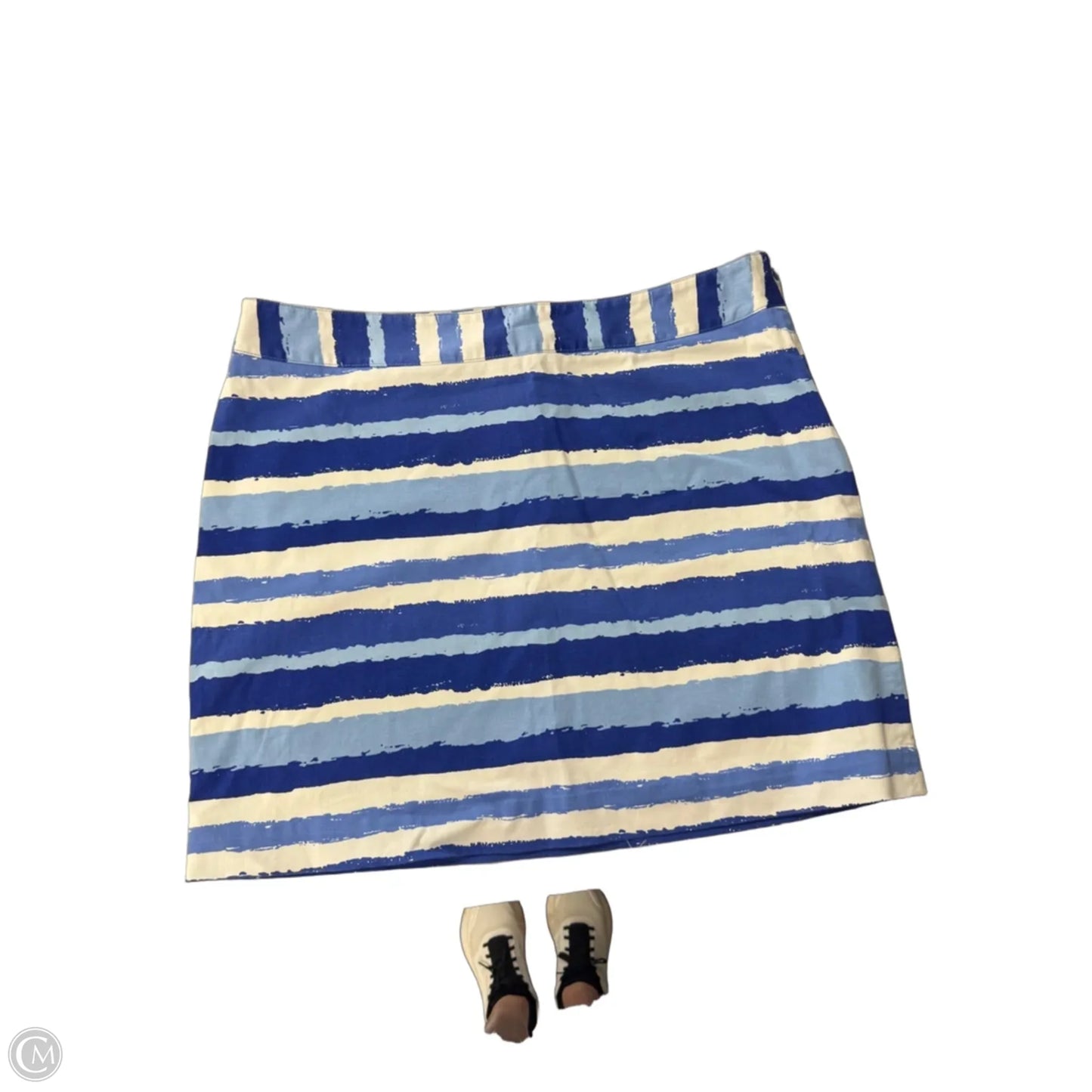 Skirt Mini & Short By Vineyard Vines In Blue & White, Size: 16