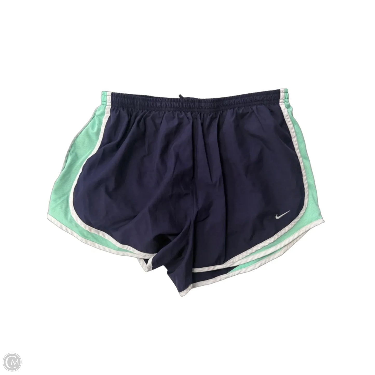 Athletic Shorts By Nike Apparel In Blue & Green, Size: Xl