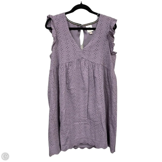 Dress Casual Short By Knox Rose In Purple, Size: M