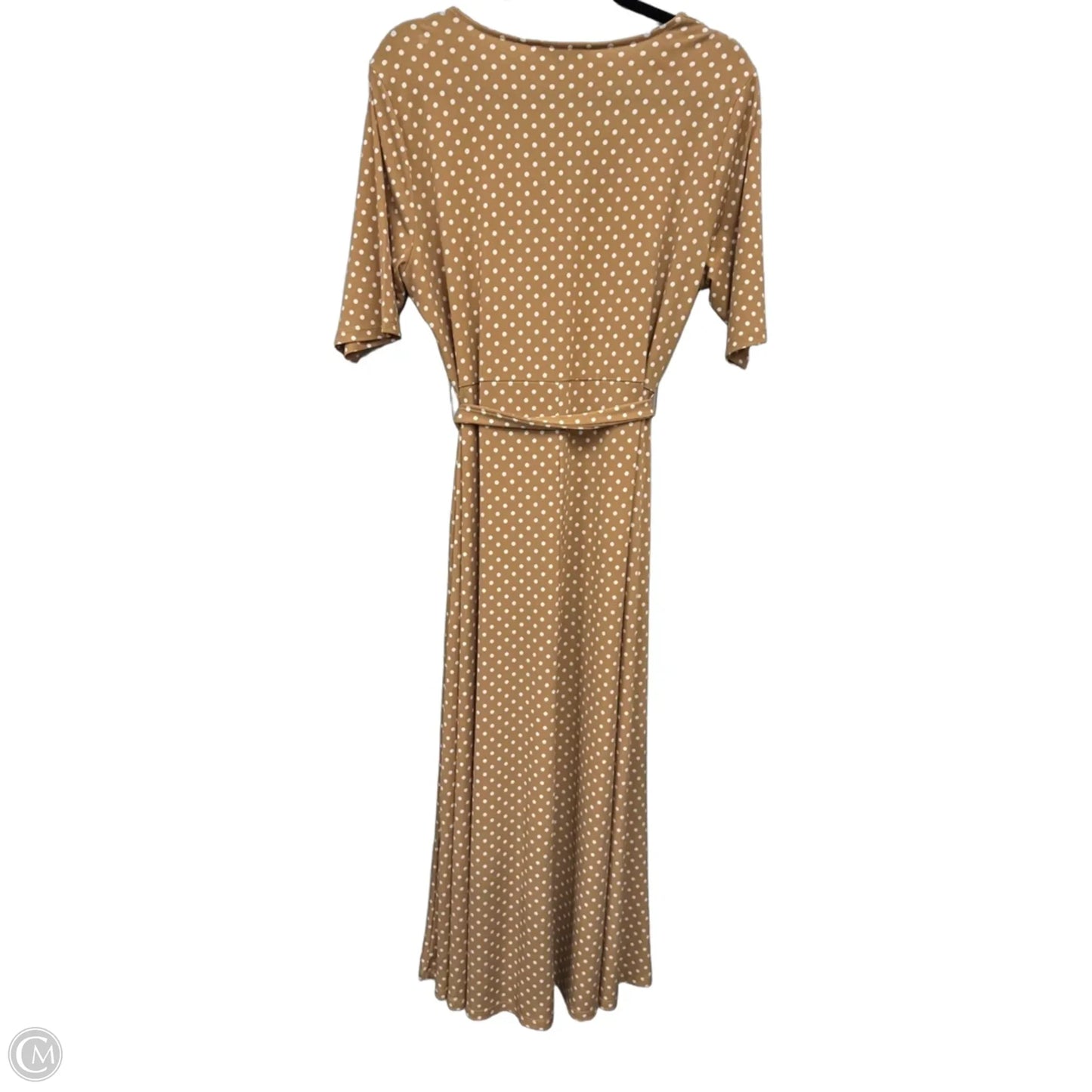 Dress Casual Maxi By Preston And New York In Gold & White, Size: L