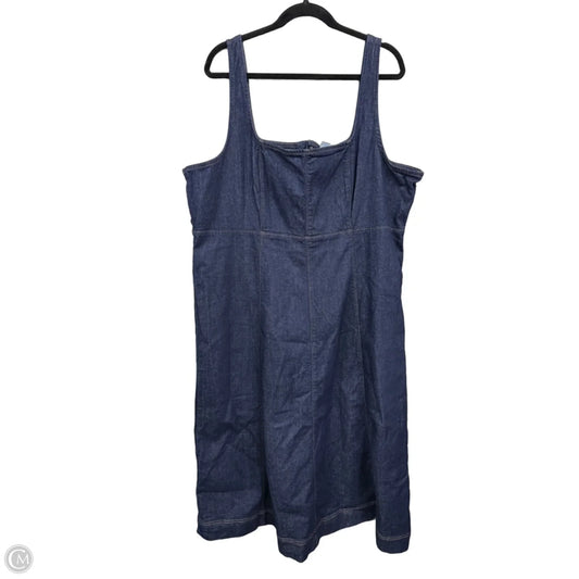 Dress Casual Maxi By Old Navy In Blue Denim, Size: Xxl
