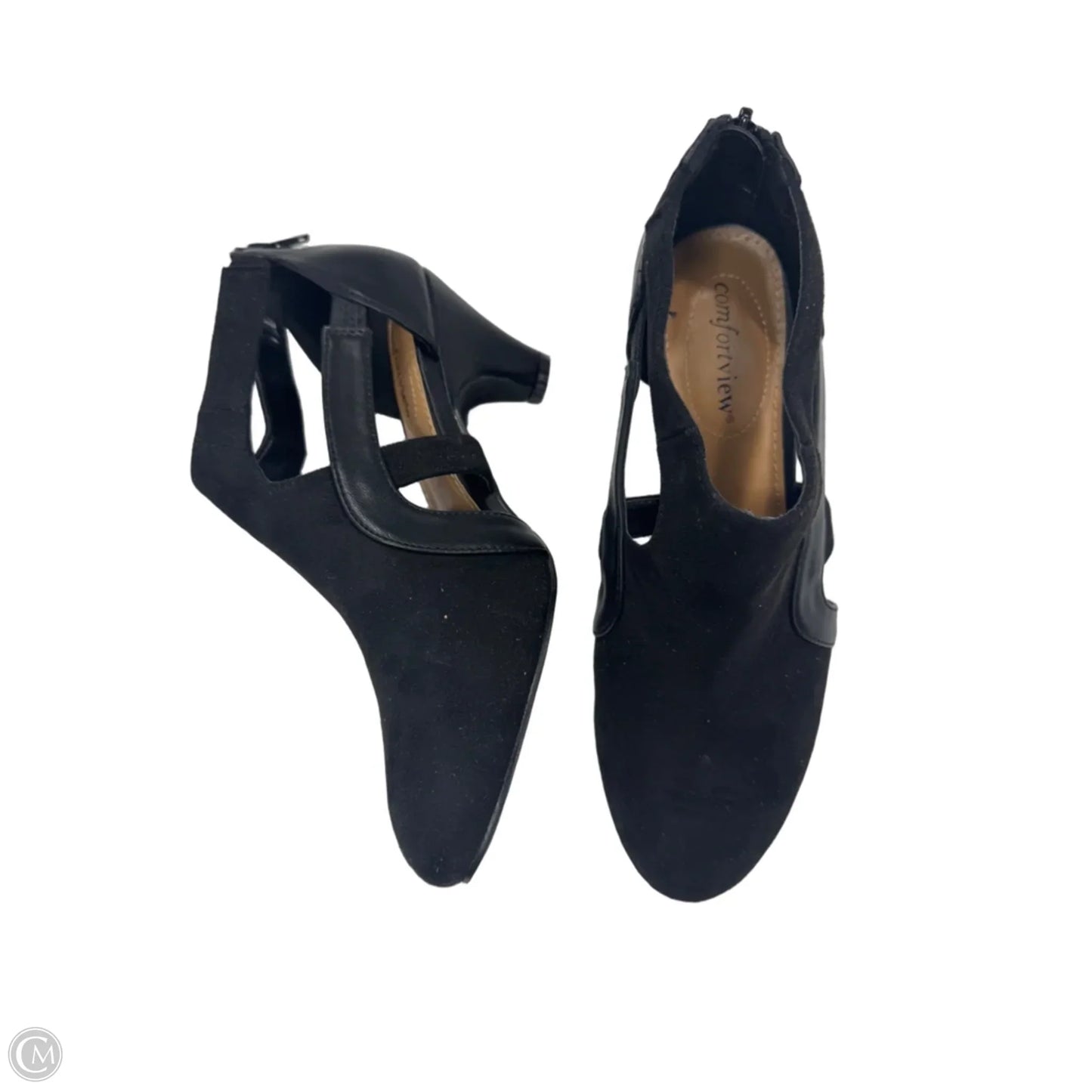 Shoes Heels Kitten By Comfortview In Black, Size: 8