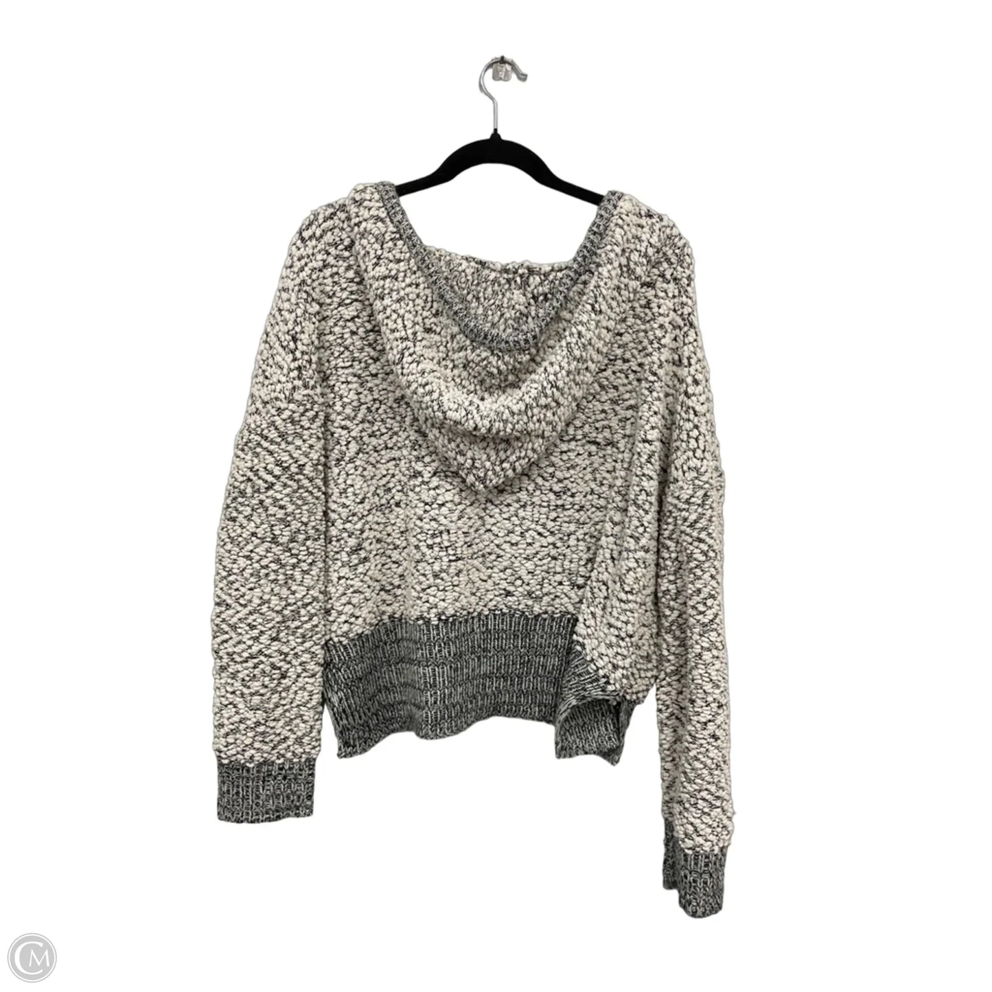 Sweater By Miracle In Black & White, Size: M