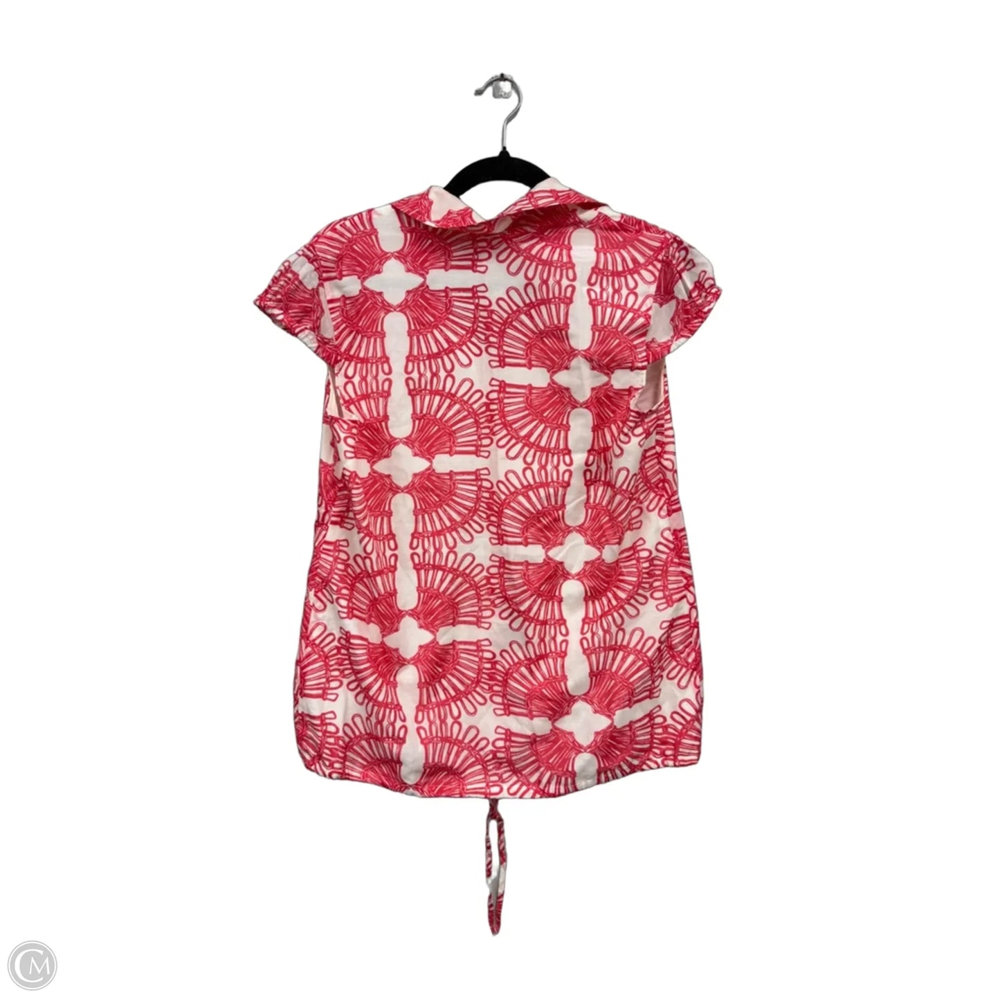 Top Sleeveless Designer By Lilly Pulitzer In Pink & White, Size: 10