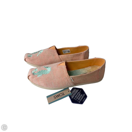 Shoes Flats By Toms In Peach, Size: 10