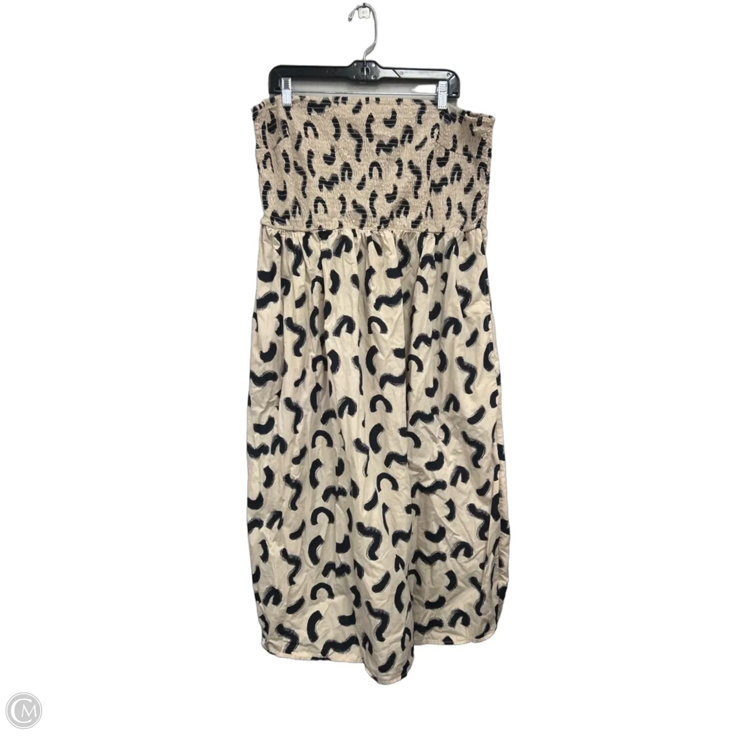 Dress Casual Midi By A New Day In Black & Cream, Size: Xl