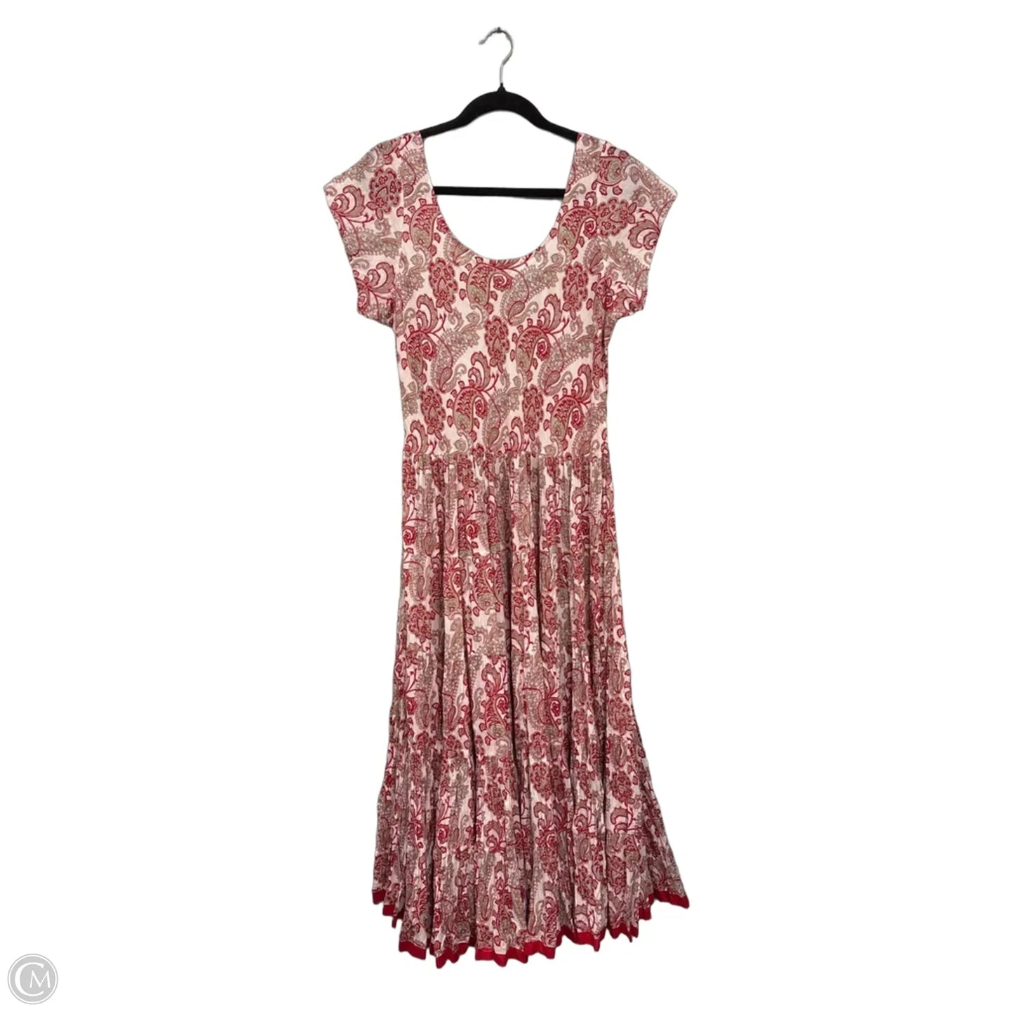 Dress Casual Maxi By Soft Surroundings In Red & White, Size: L