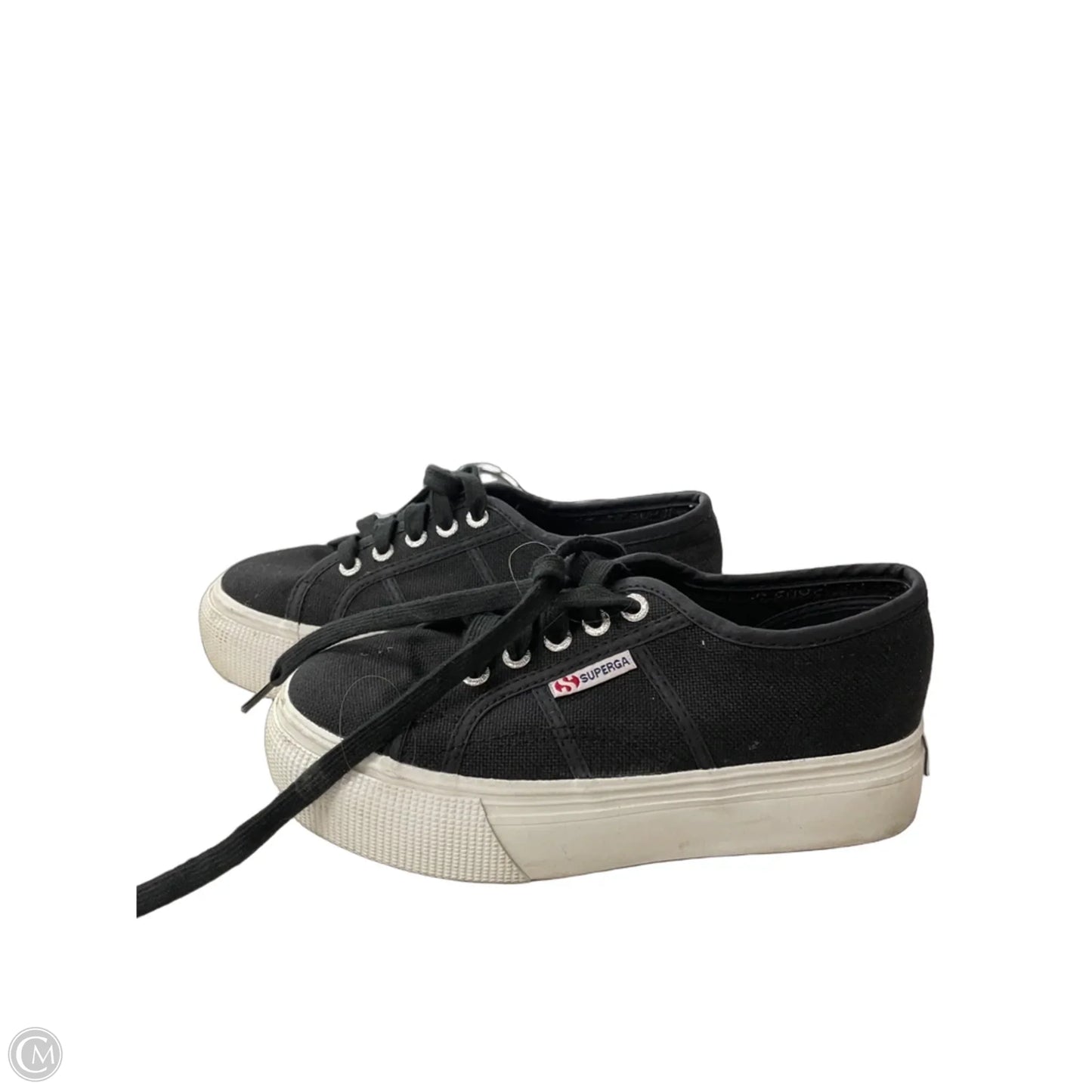 Shoes Sneakers Platform By Superga In Black, Size: 5.5