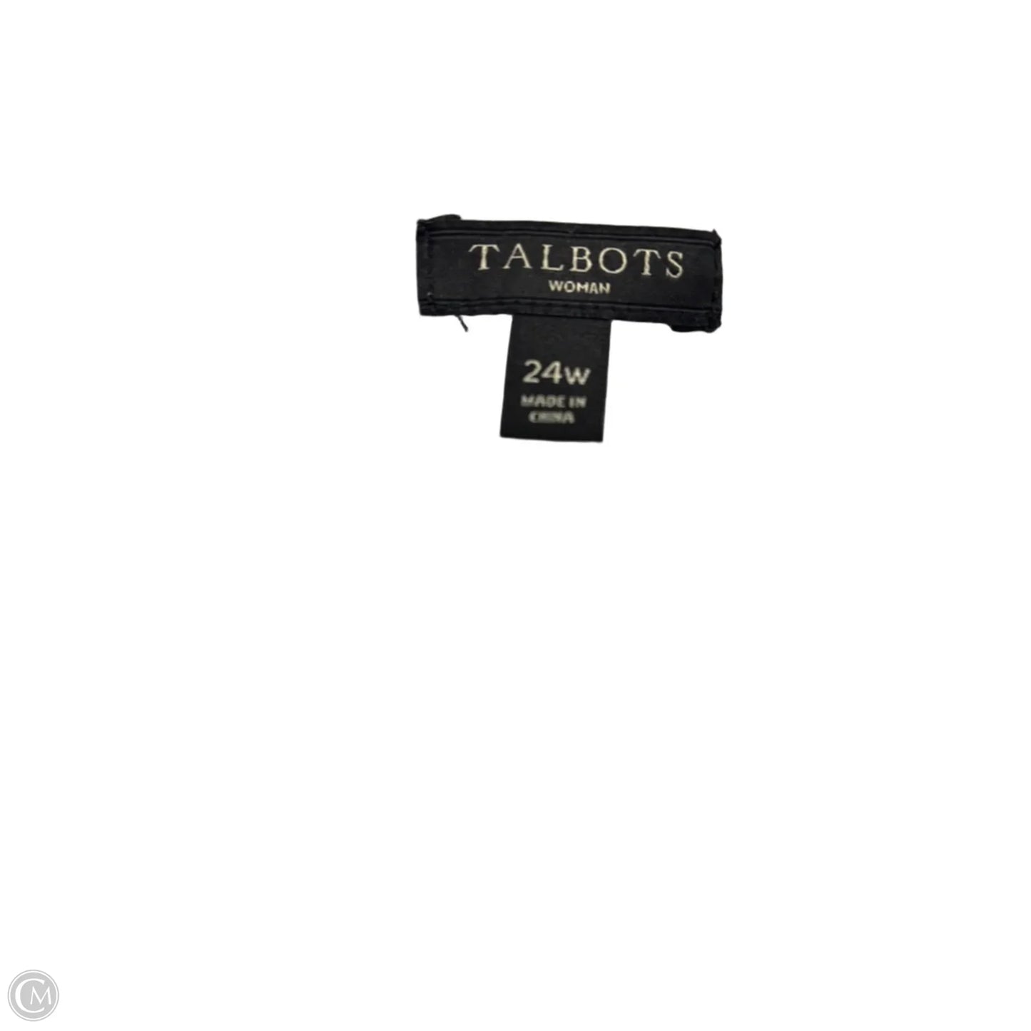 Dress Casual Midi By Talbots In Blue & White, Size: 24