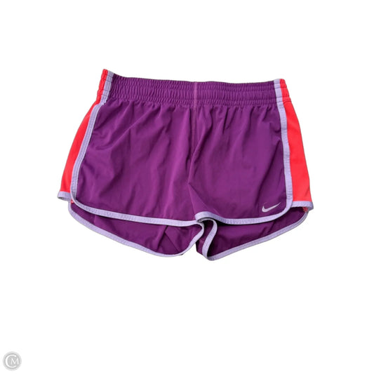 Athletic Shorts By Nike Apparel In Orange & Purple, Size: S