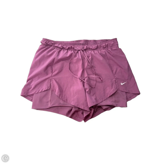 Athletic Shorts By Nike Apparel In Purple, Size: L