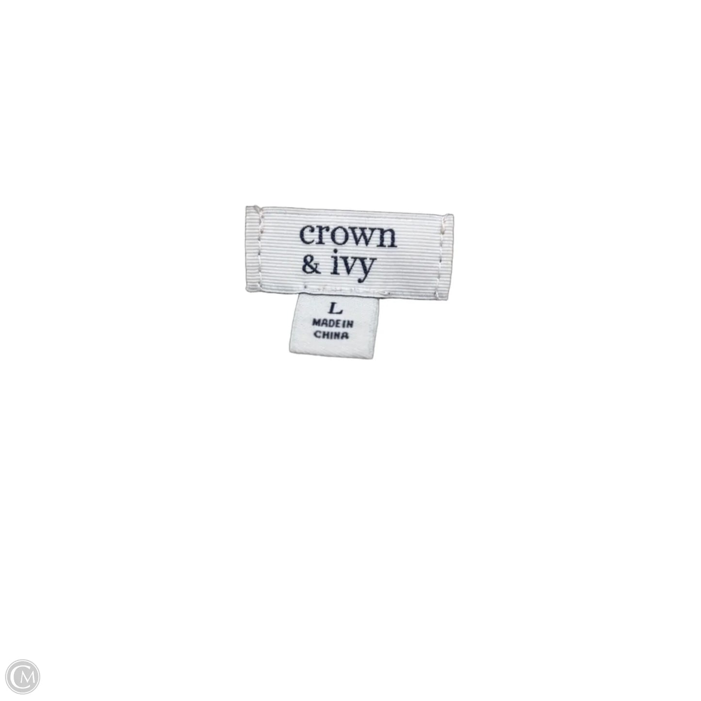 Sweater By Crown And Ivy In Tan & White, Size: L