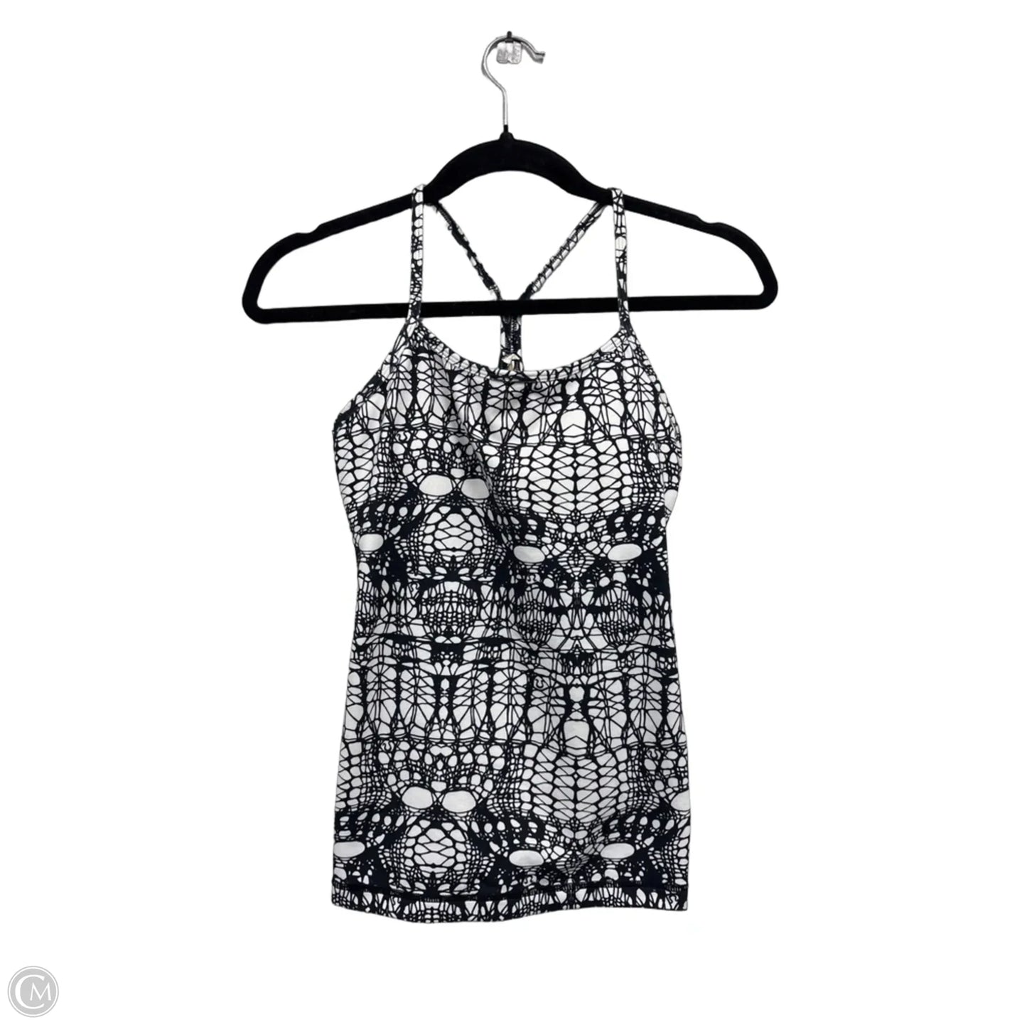Athletic Tank Top By Lululemon In Black & White, Size: 4