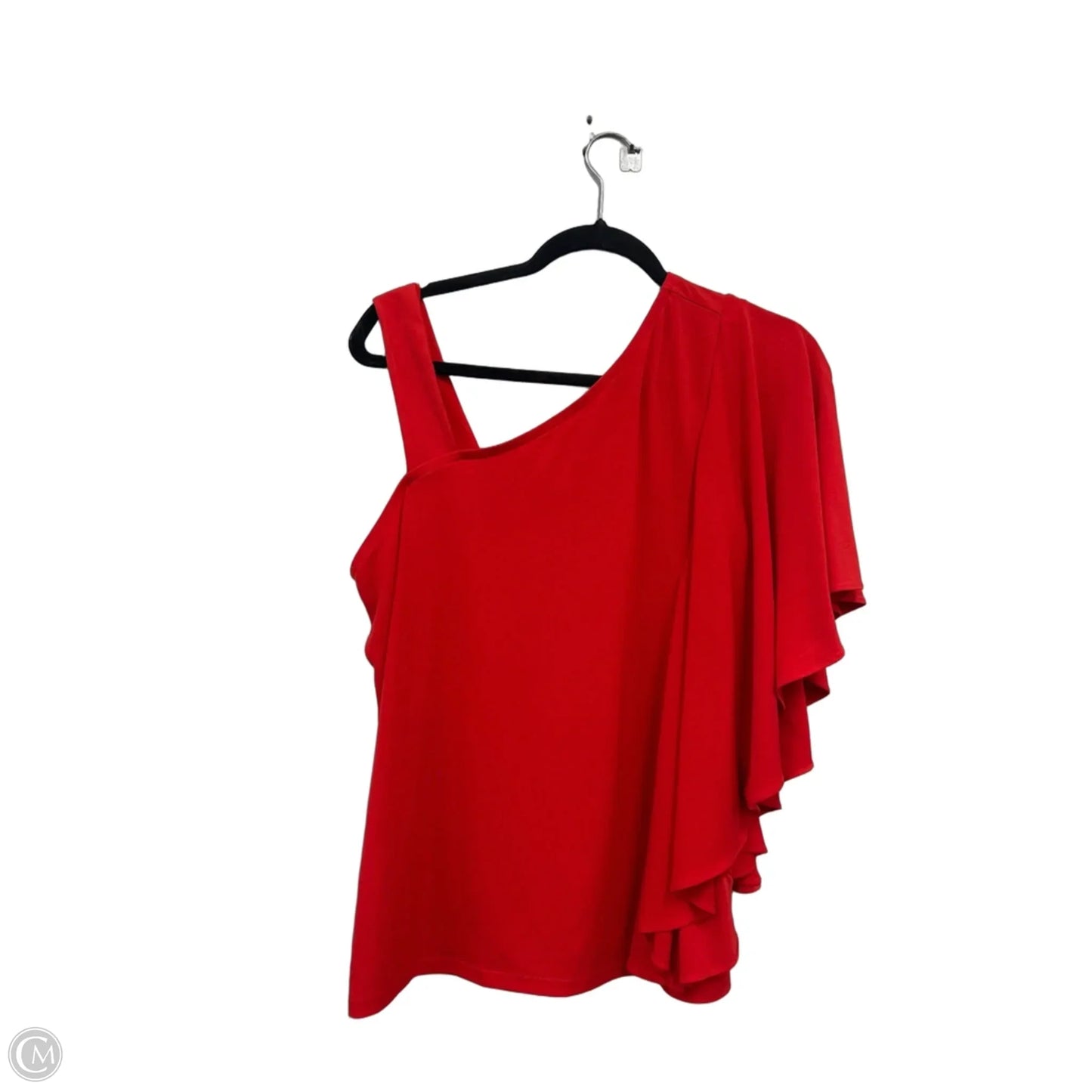 Top Short Sleeve By Chicos In Orange, Size: L