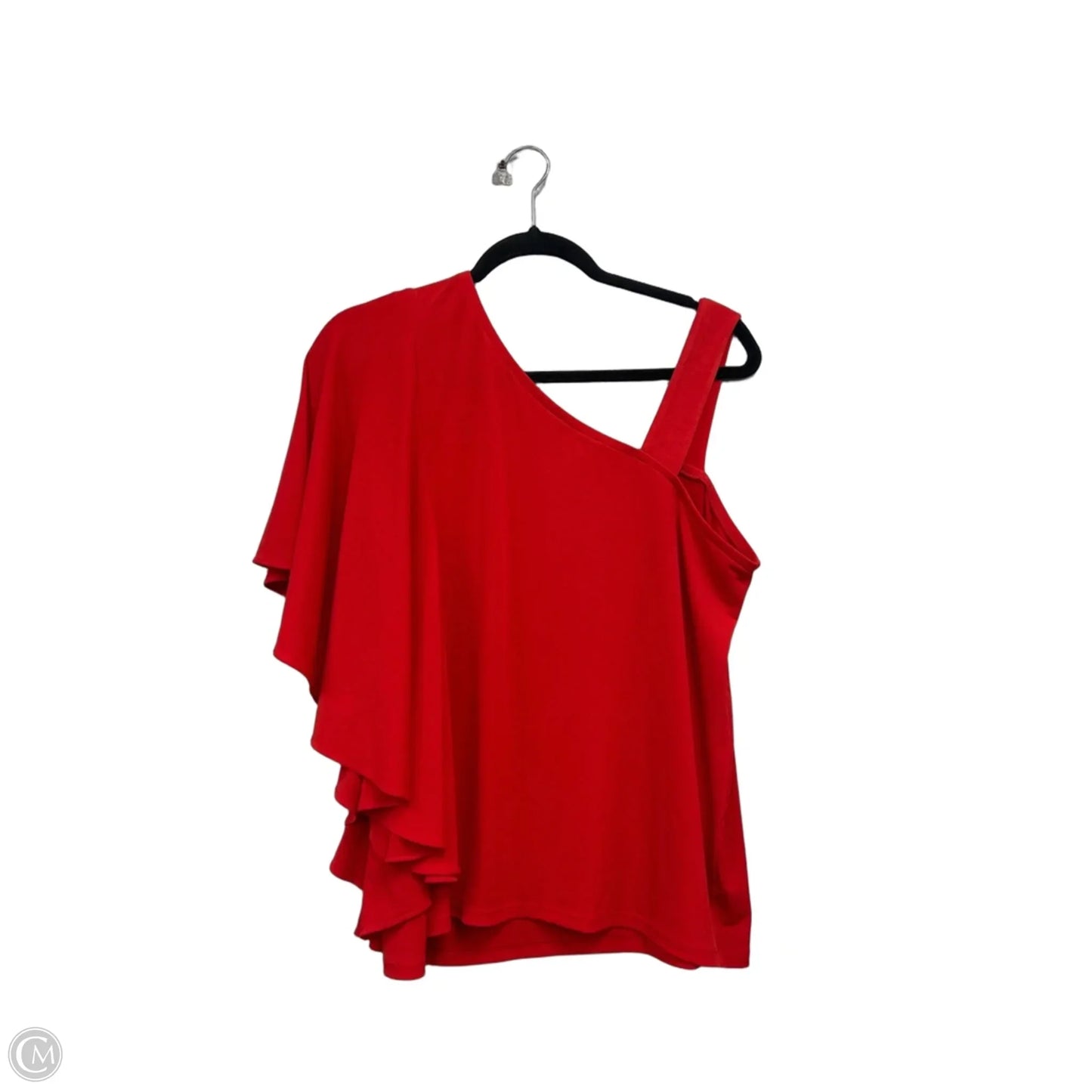 Top Short Sleeve By Chicos In Orange, Size: L