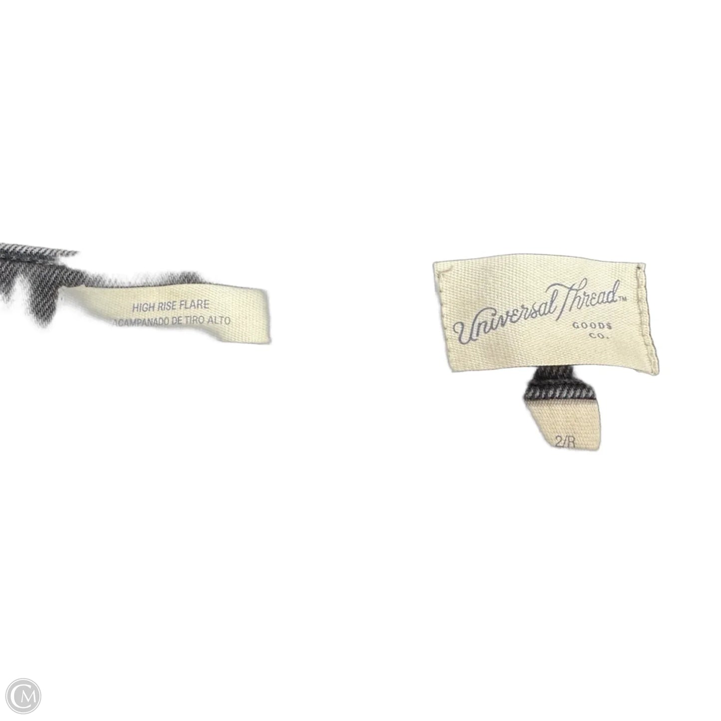 Jeans Flared By Universal Thread In Black Denim, Size: 0