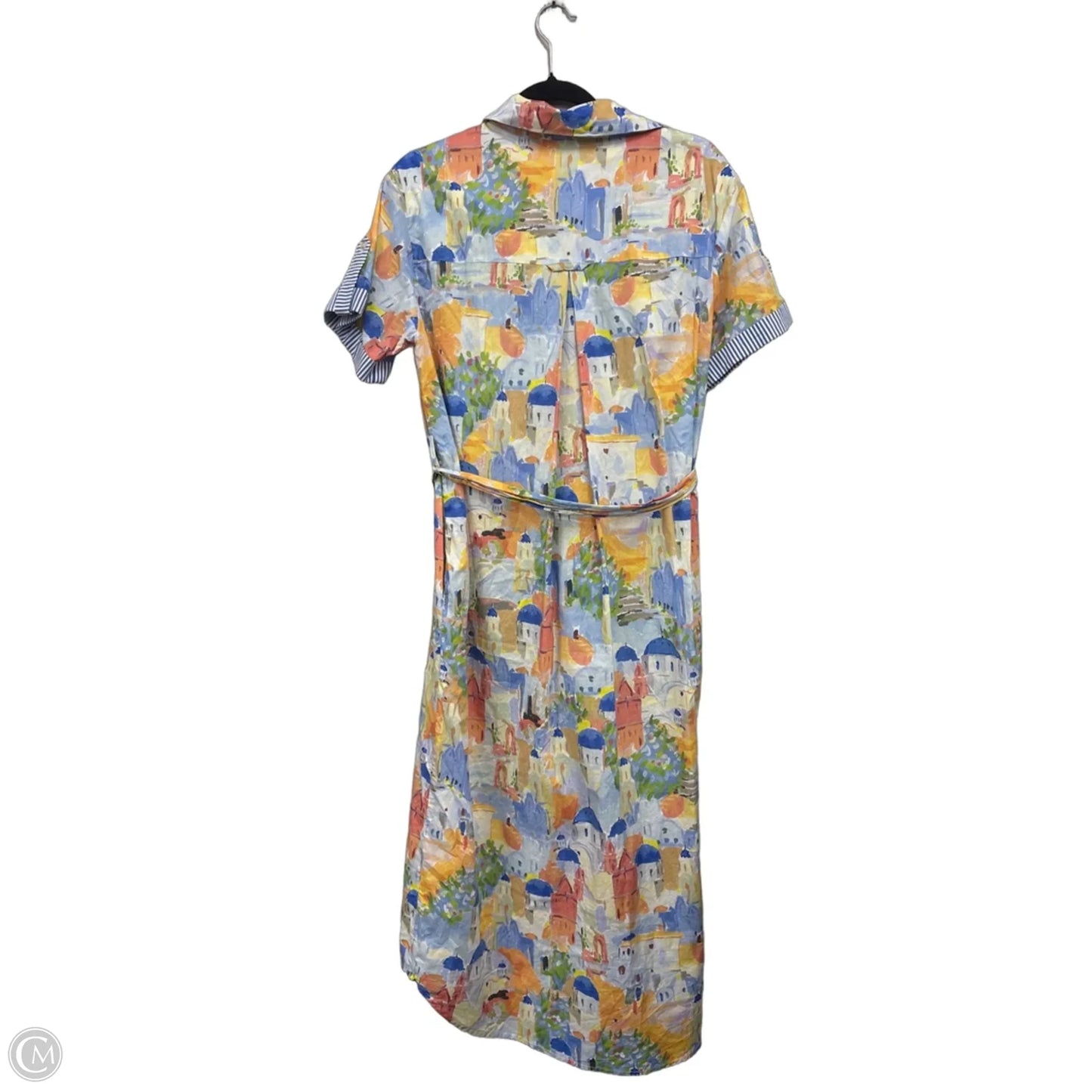 Dress Casual Maxi By Jodifl In Blue & Yellow, Size: L