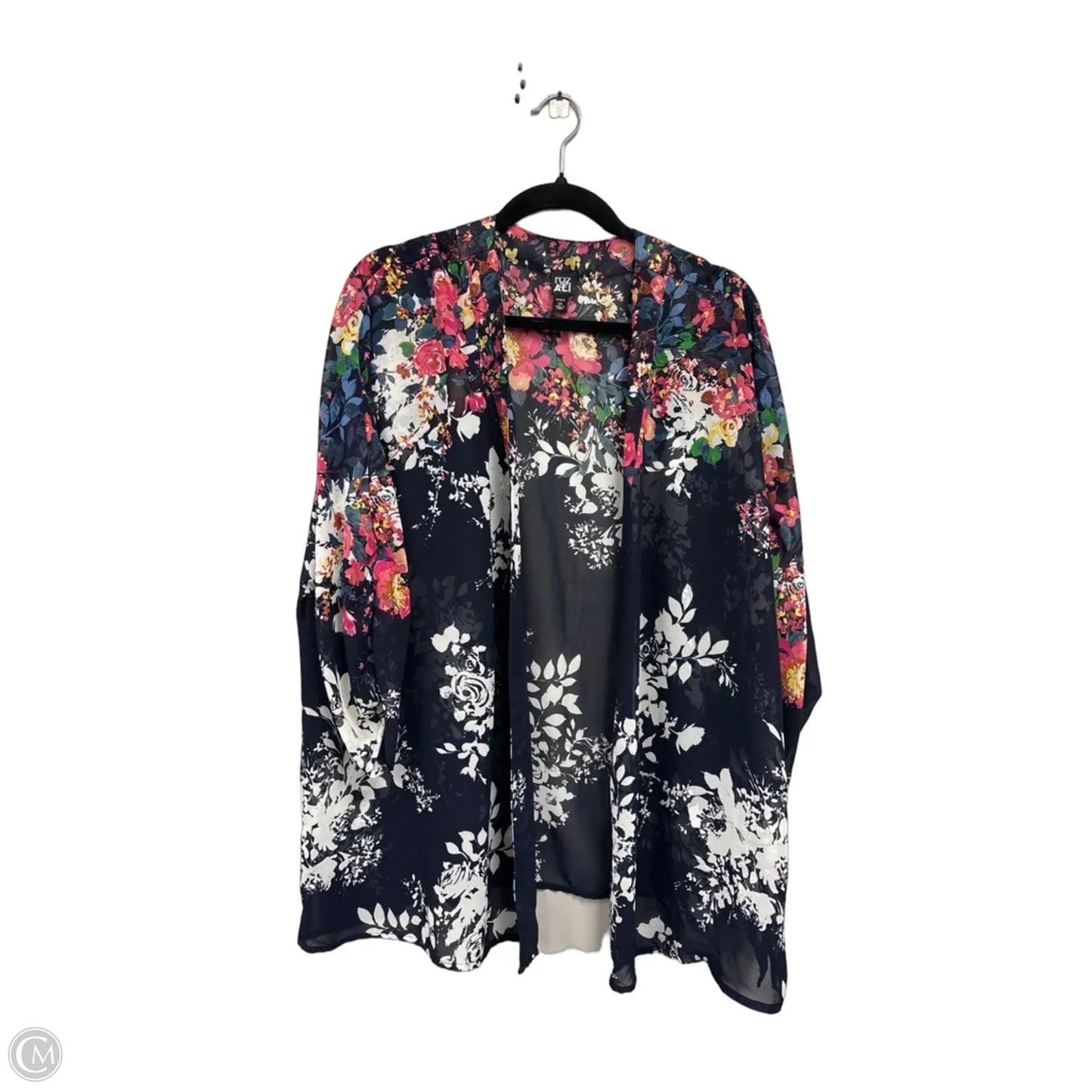 Kimono By Roz And Ali In Blue & Pink, Size: 2x