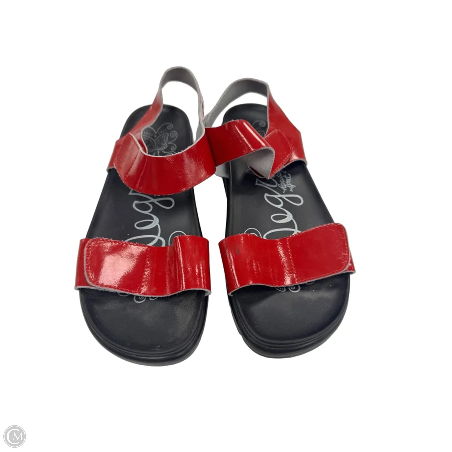 Sandals Heels Platform By Alegria In Red, Size: 9.5