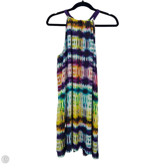 Dress Casual Short By Trina Turk In Purple & Yellow, Size: 12