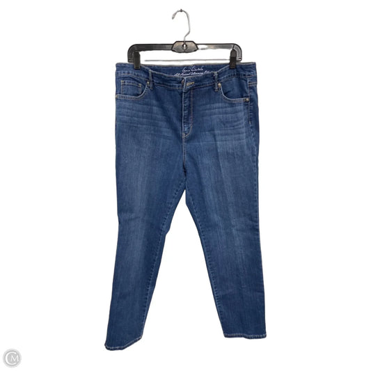Jeans Skinny By Gloria Vanderbilt In Blue Denim, Size: 16