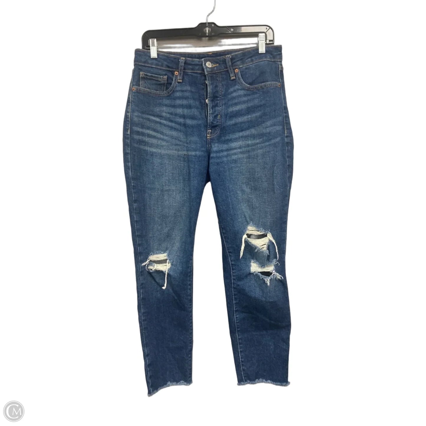 Jeans Straight By Old Navy In Blue Denim, Size: 8