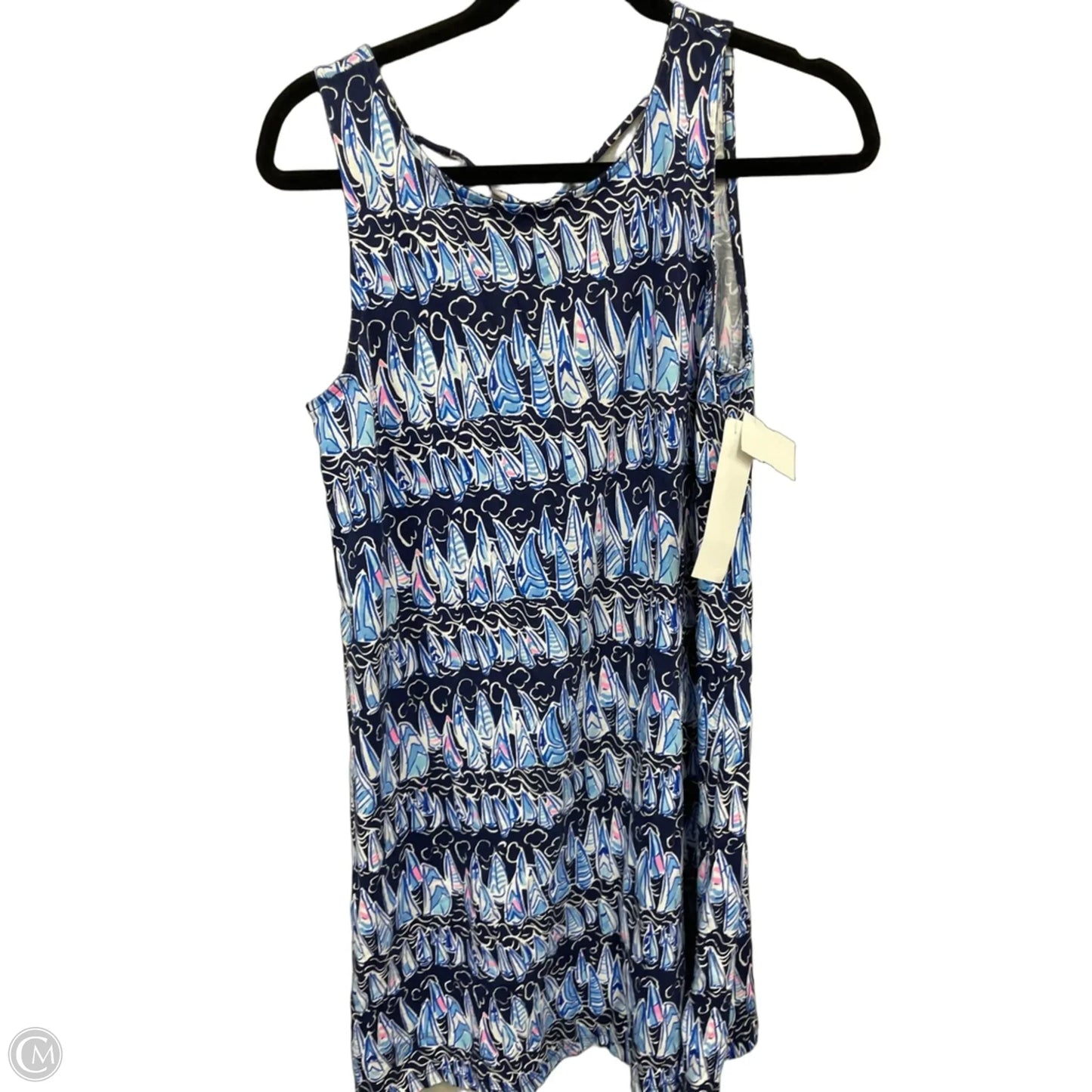 Romper Designer By Lilly Pulitzer In Blue & Pink, Size: S