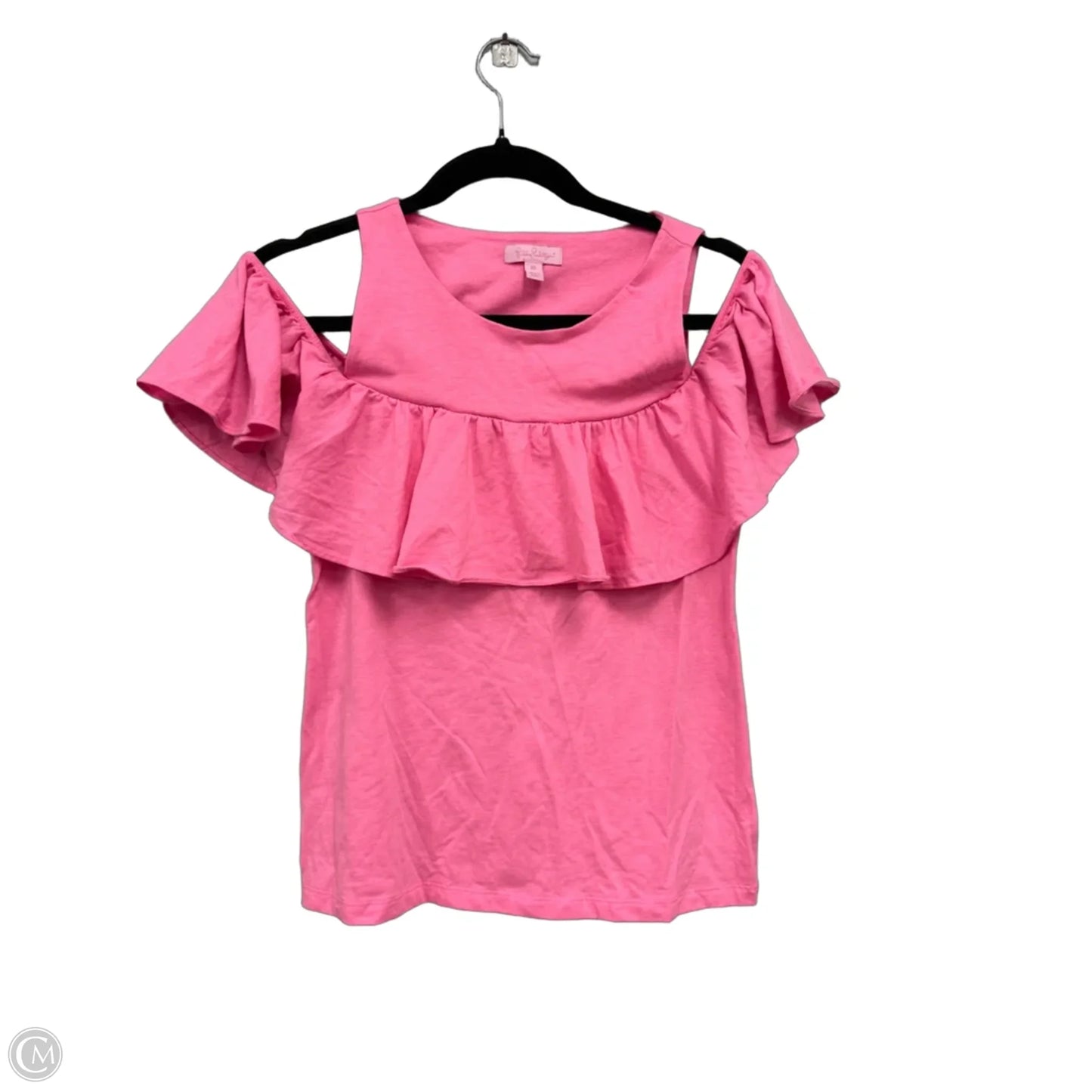 Top Short Sleeve Designer By Lilly Pulitzer In Pink, Size: Xs