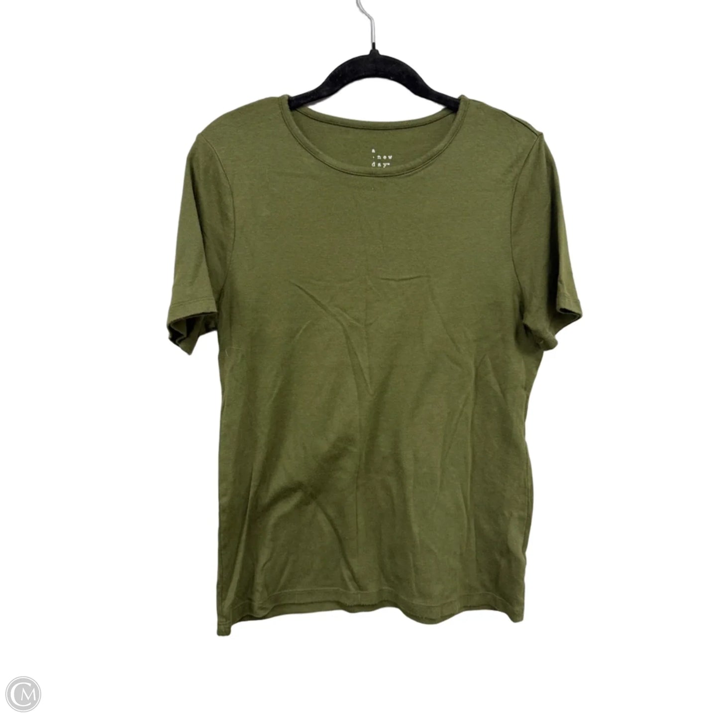 Top Short Sleeve Basic By A New Day In Green, Size: Xl
