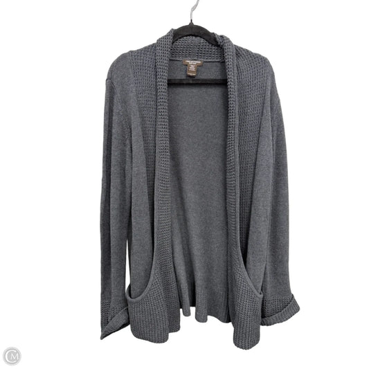 Sweater Cardigan By Clothes Mentor In Grey, Size: Xl