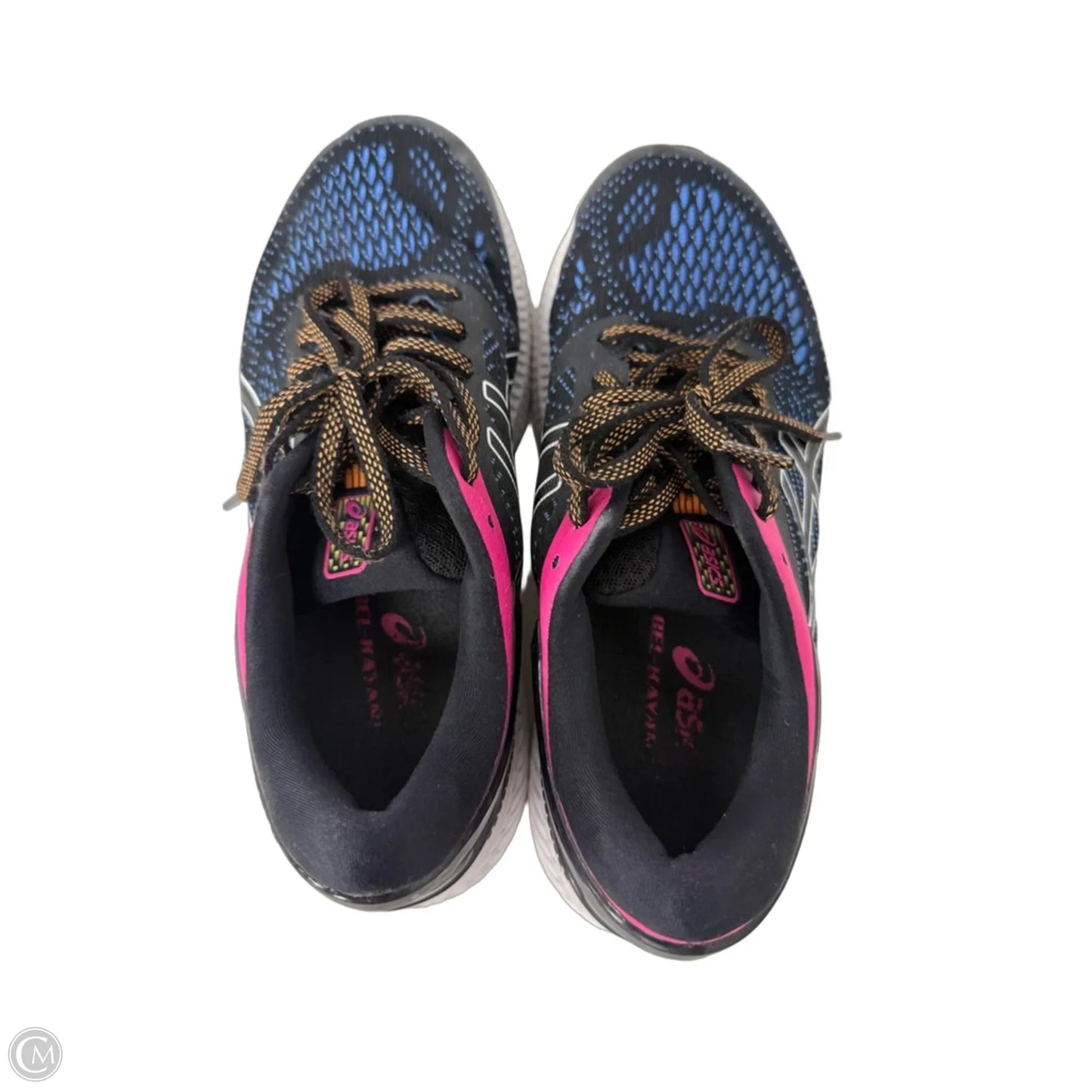 Shoes Athletic By Asics In Black & Blue, Size: 7
