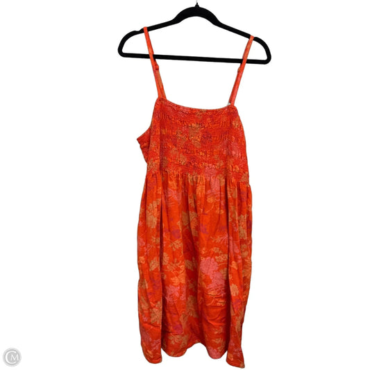 Dress Casual Short By Universal Thread In Orange & Yellow, Size: Xl
