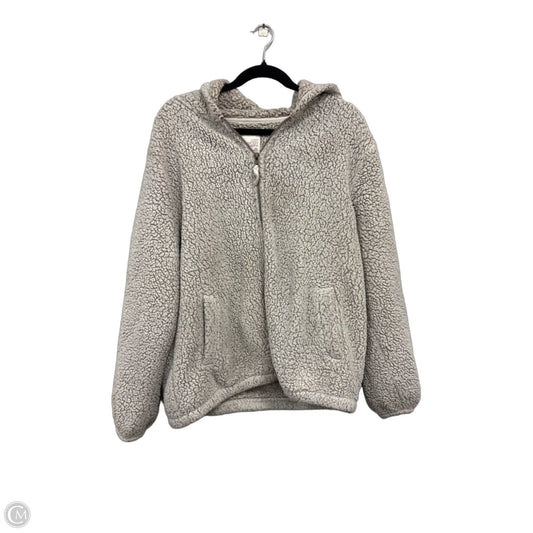 Jacket Faux Fur & Sherpa By So In Cream, Size: Xxl