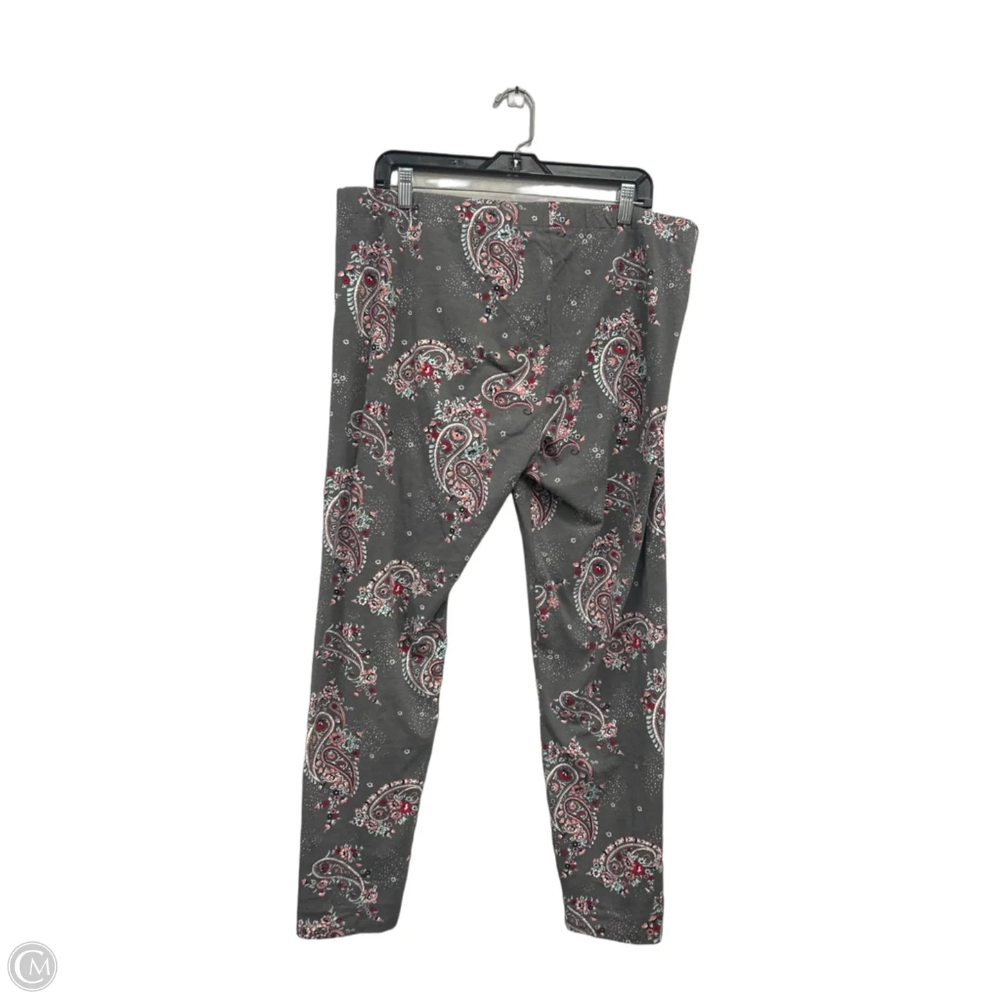 Pants Leggings By C Est. 1946 In Grey & Red, Size: Xl