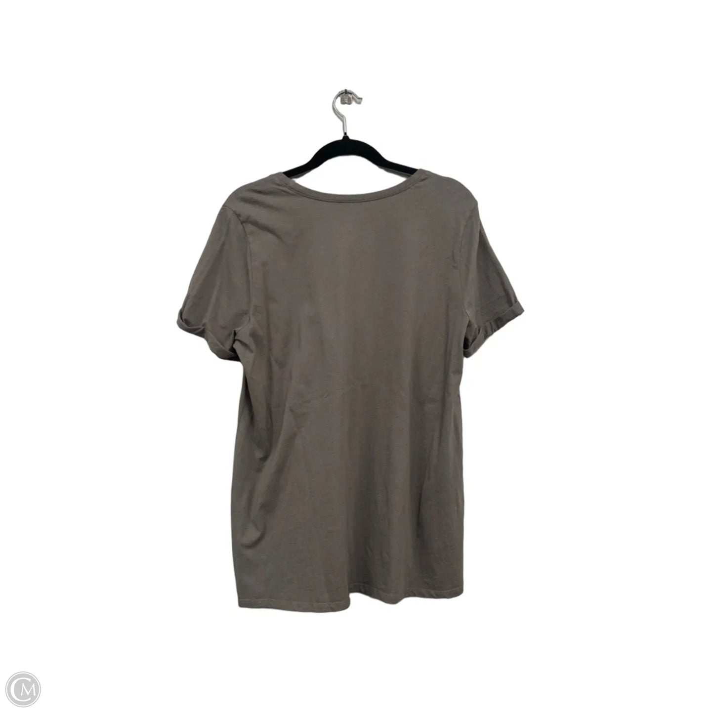 Top Short Sleeve Basic By Torrid In Taupe, Size: L