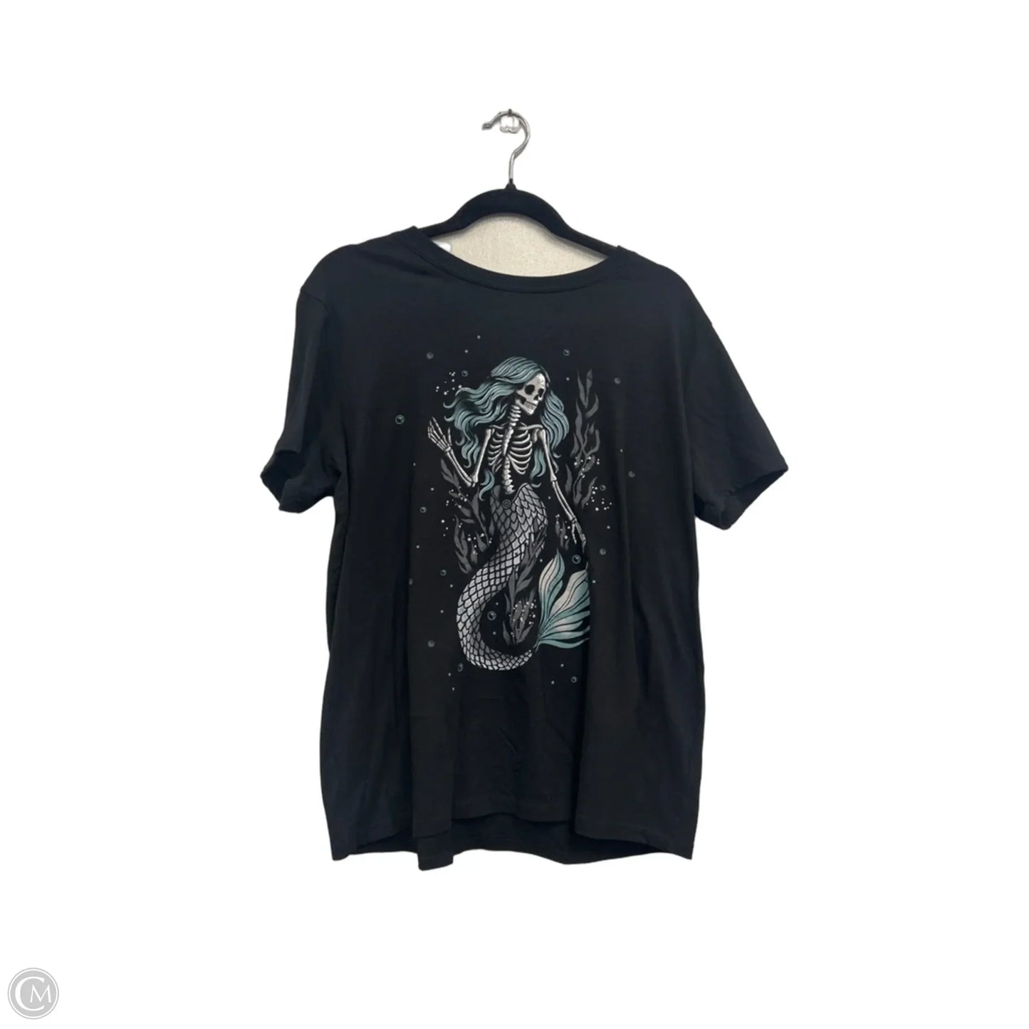 Top Short Sleeve Basic By Torrid In Black & Green, Size: L