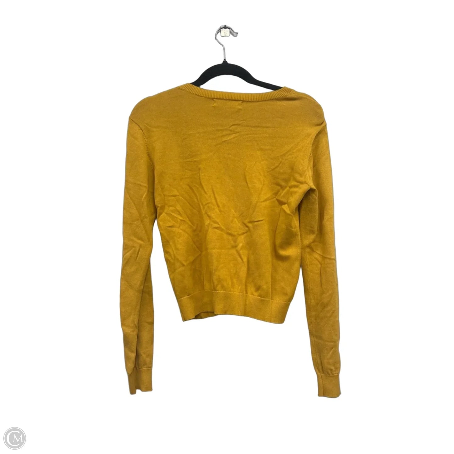 Sweater Cardigan By Modcloth In Gold, Size: S