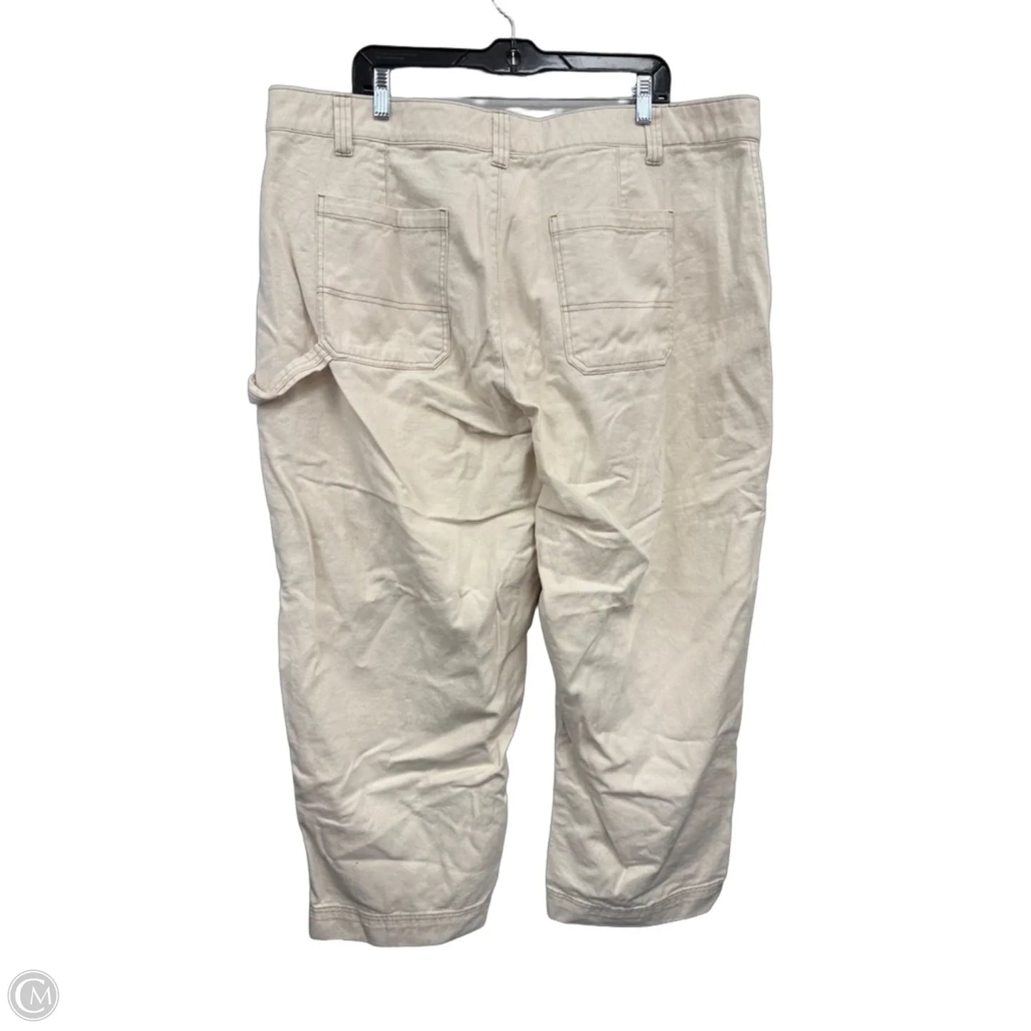 Jeans Straight By Old Navy In Cream, Size: 20