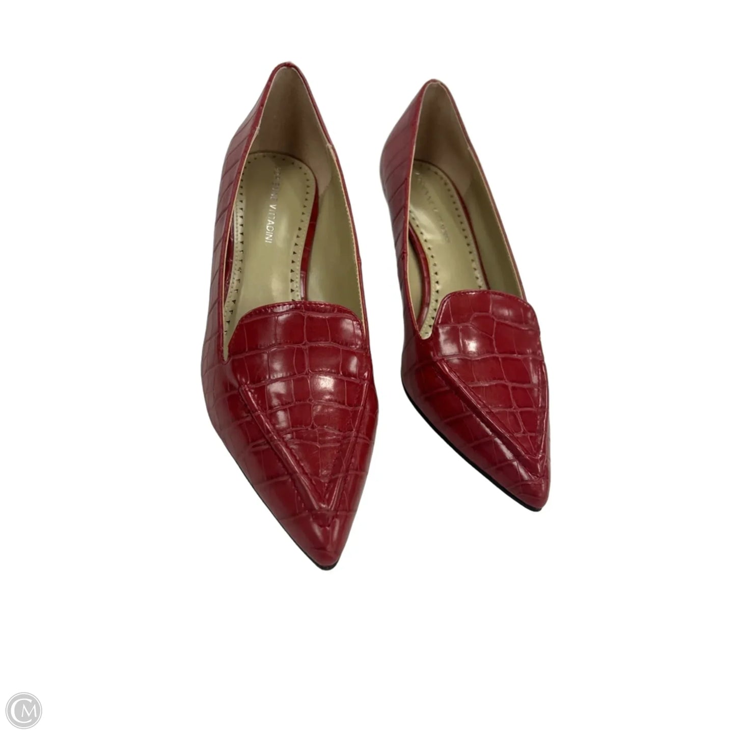 Shoes Heels Kitten By Adrienne Vittadini In Red, Size: 7.5