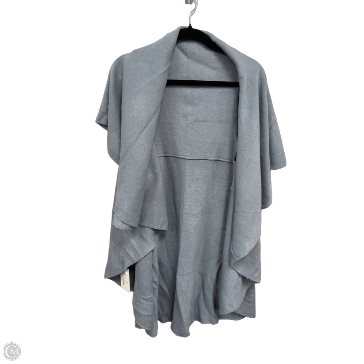 Poncho By Clothes Mentor In Blue, Size: Osfm